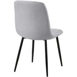 Silla Dijon, tela gris