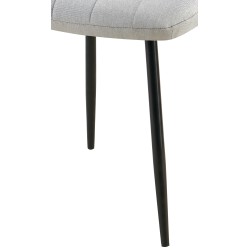 Silla Dijon, tela gris