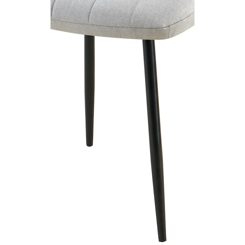 Silla Dijon, tela gris