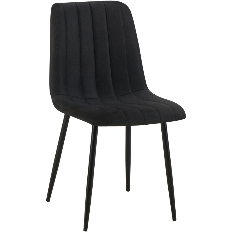 Silla Dijon, tela negra