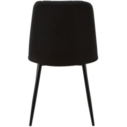 Silla Dijon, tela negra