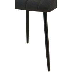 Silla Dijon, tela negra