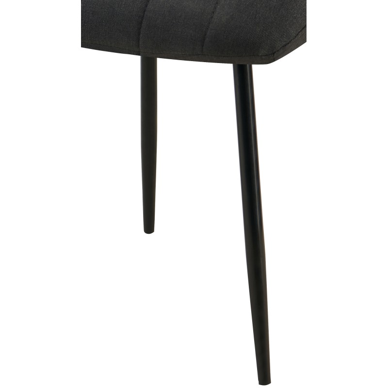 Silla Dijon, tela negra