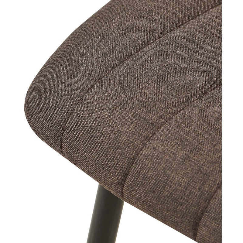 Silla Dijon, tela marrón