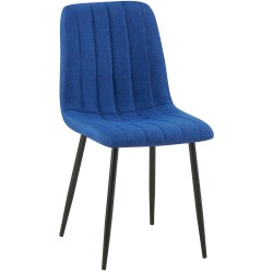 Silla Dijon, tela azul