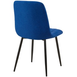 Silla Dijon, tela azul