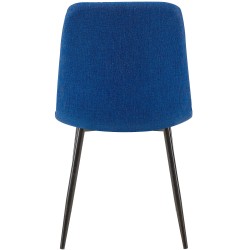 Silla Dijon, tela azul