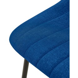 Silla Dijon, tela azul