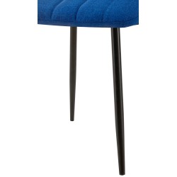 Silla Dijon, tela azul