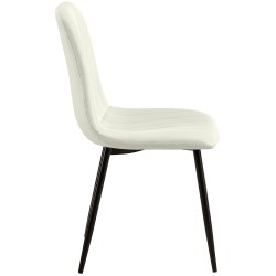 Silla Dijon, tela color crema