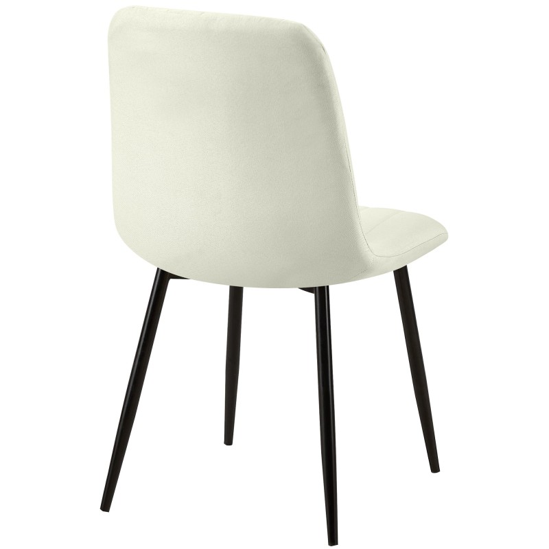 Silla Dijon, tela color crema
