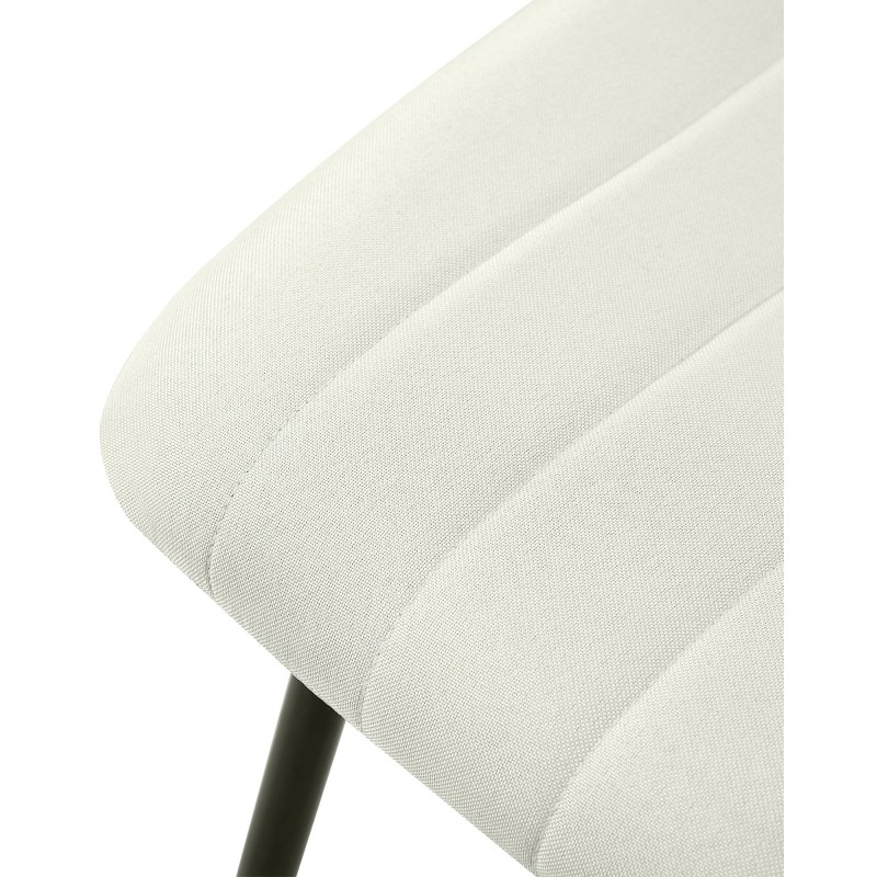 Silla Dijon, tela color crema