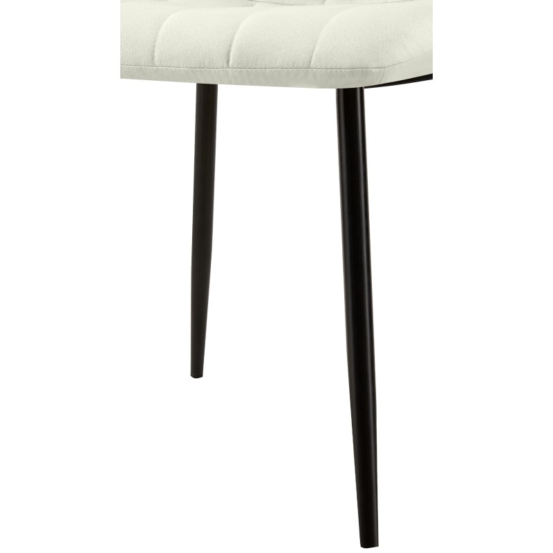 Silla Dijon, tela color crema