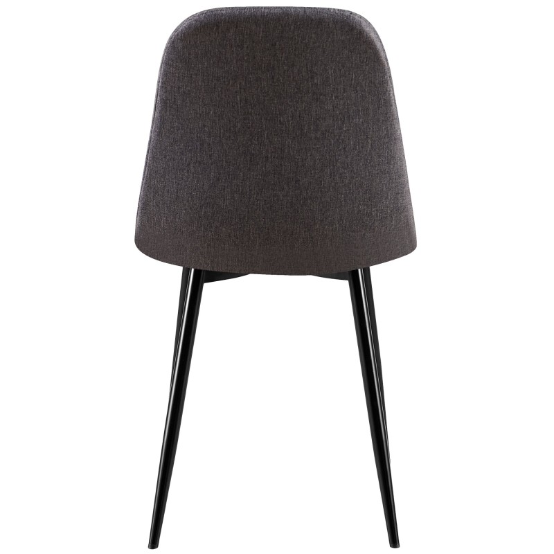 Silla Giverny, tela gris oscuro