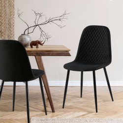 Silla Giverny, tela negra