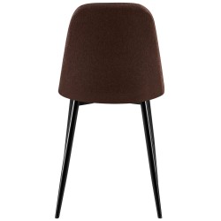 Silla Giverny, tela marrón