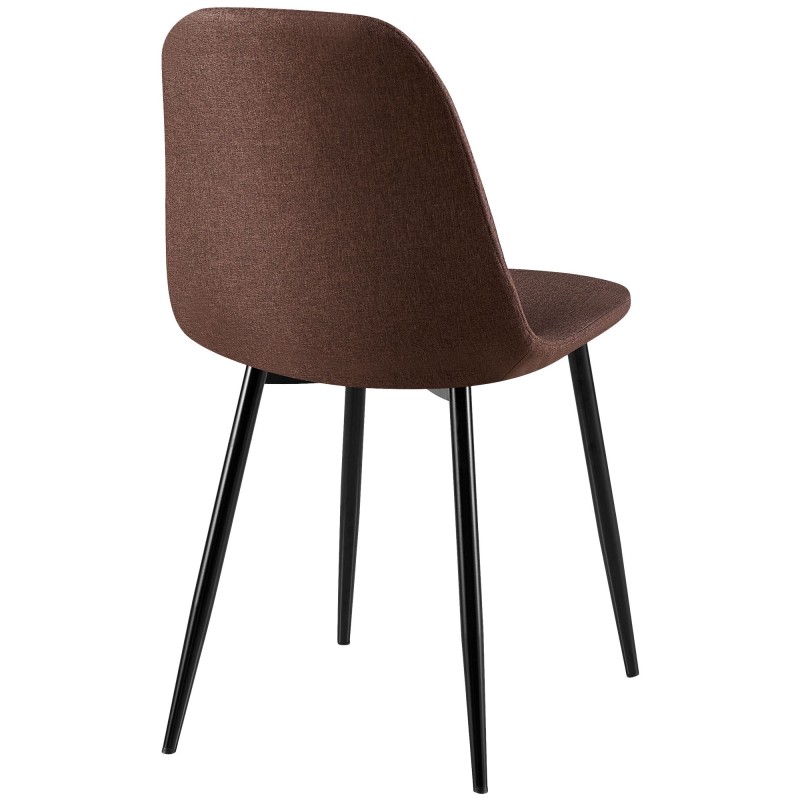 Silla Giverny, tela marrón