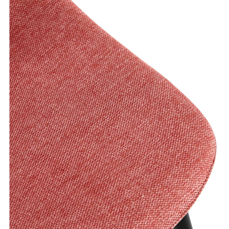 Silla de comedor Napier, tela naranja