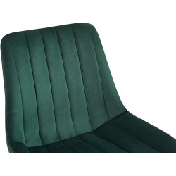 Silla Rahden en terciopelo verde