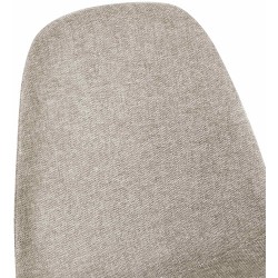 Juego de 4 sillas de comedor Napier en tela color crema