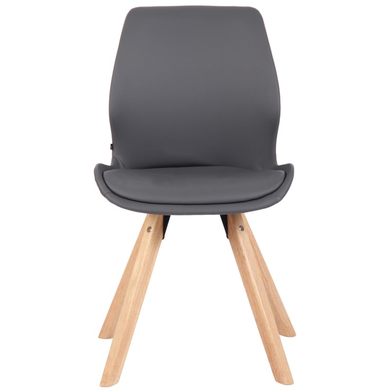 Sillón Luna, piel sintética gris