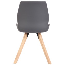 Sillón Luna, piel sintética gris