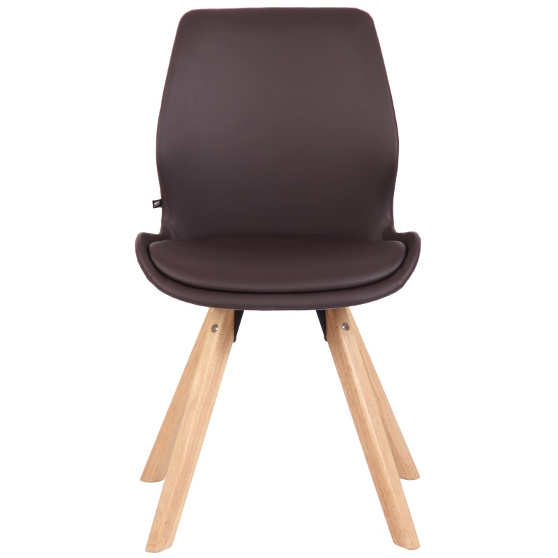 Sillón Luna, piel sintética, marrón