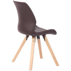 Sillón Luna, piel sintética, marrón