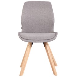 Silla Luna, tela gris