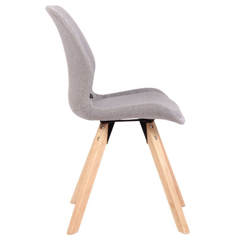 Silla Luna, tela gris