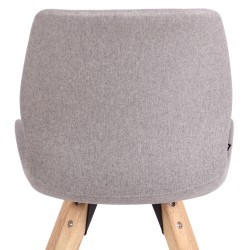 Silla Luna, tela gris