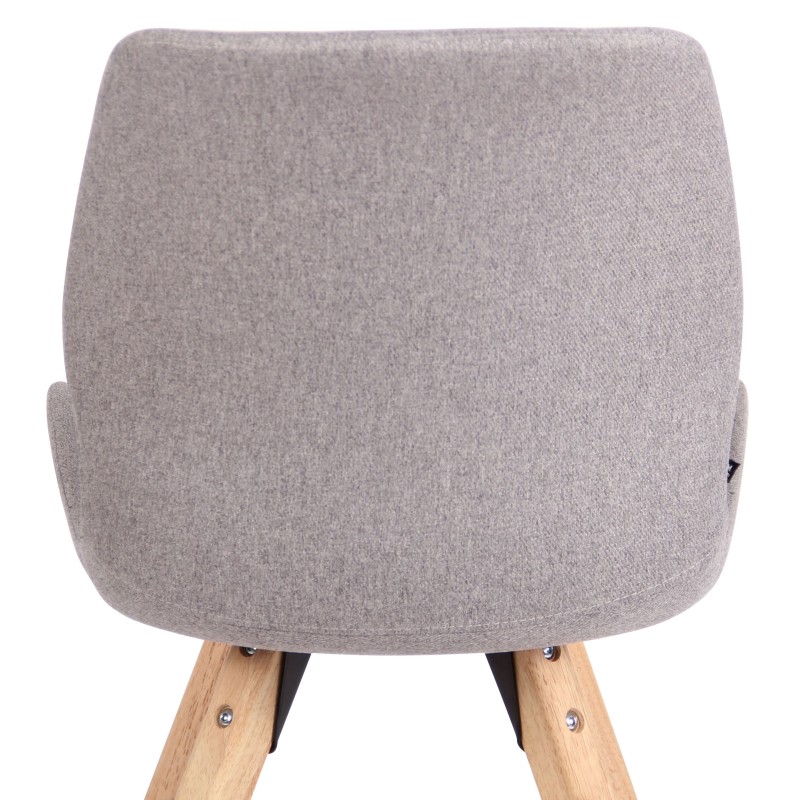 Silla Luna, tela gris