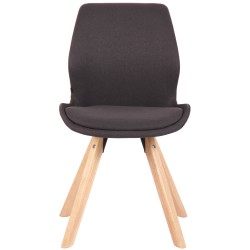 Silla Luna, tela negra