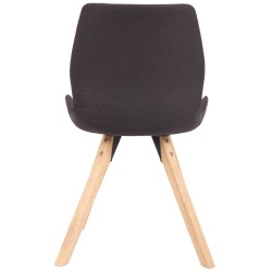 Silla Luna, tela negra