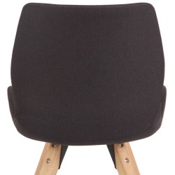 Silla Luna, tela negra