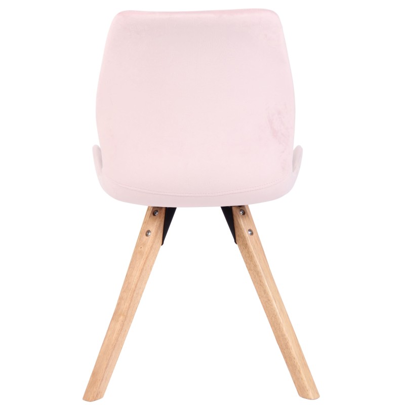 Sillón Luna, terciopelo, rosa