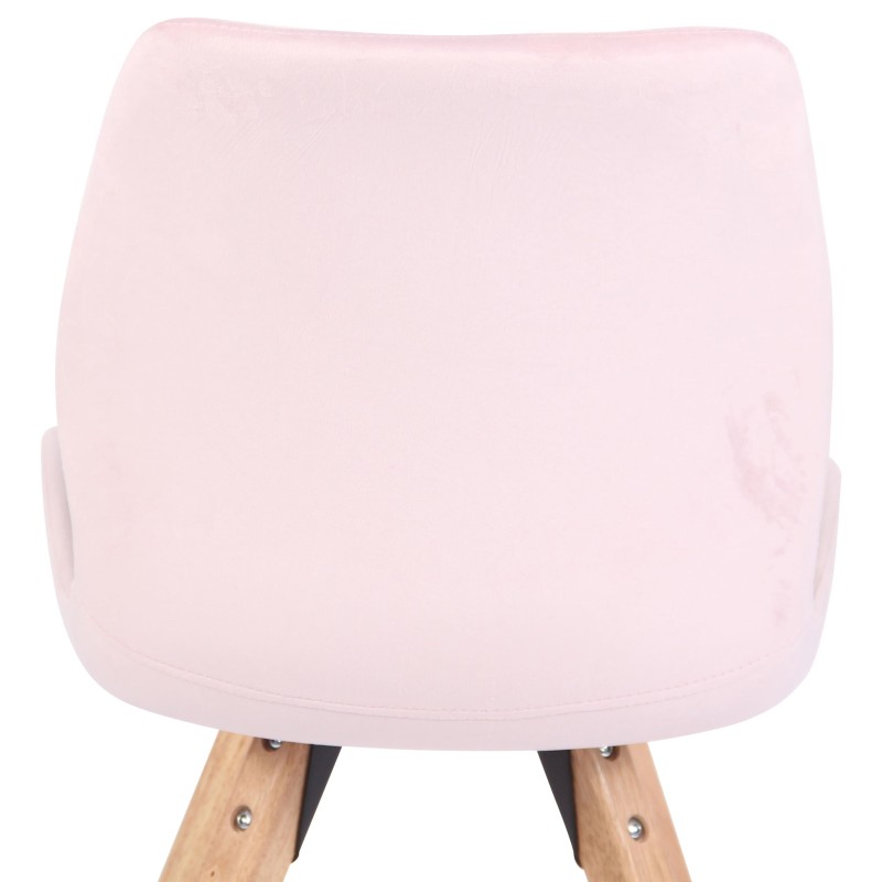 Sillón Luna, terciopelo, rosa
