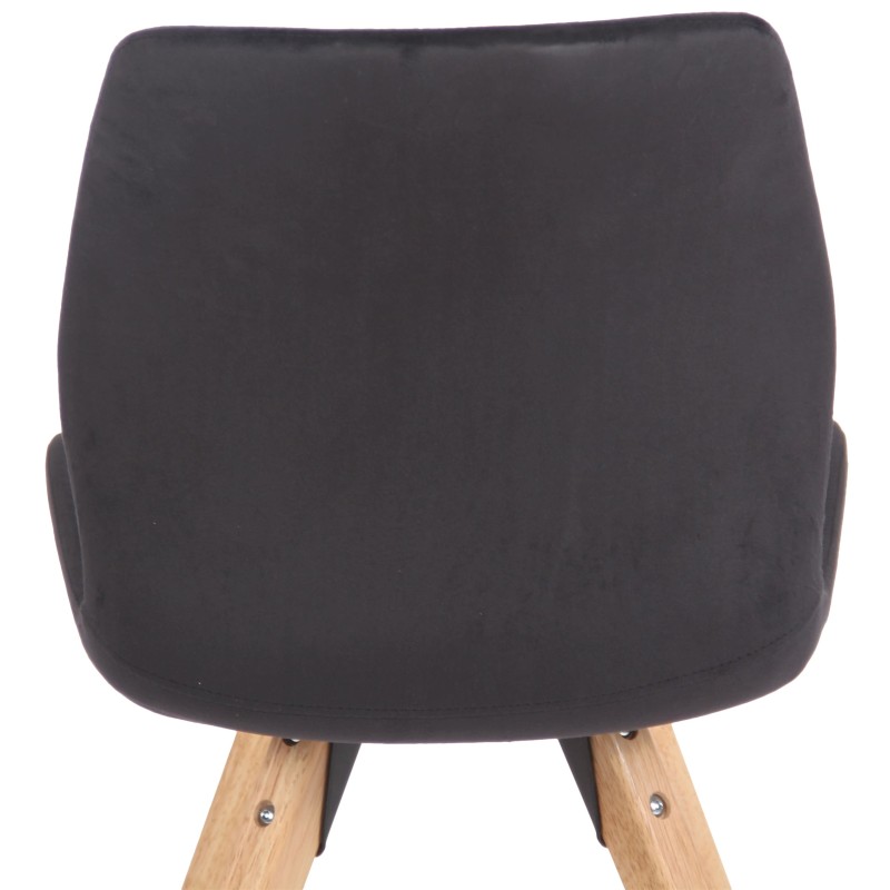 Sillón Luna, terciopelo, negro