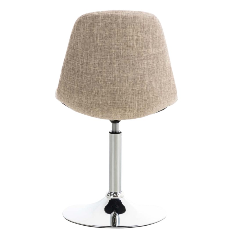 Juego de 2 sillas Emil en tela color crema