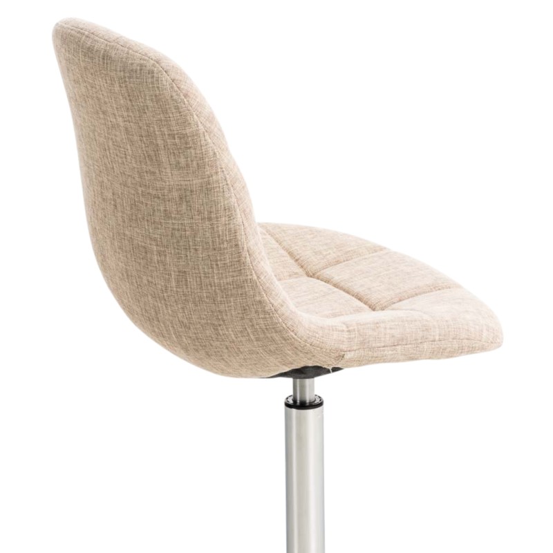 Juego de 2 sillas Emil en tela color crema