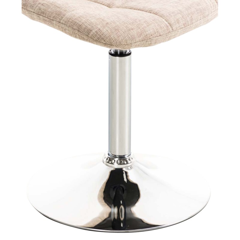 Juego de 2 sillas Emil en tela color crema