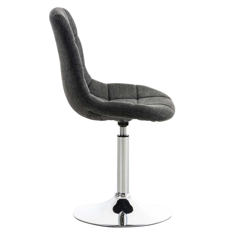 Juego de 2 sillas Emil, tapizadas en tela gris oscuro.