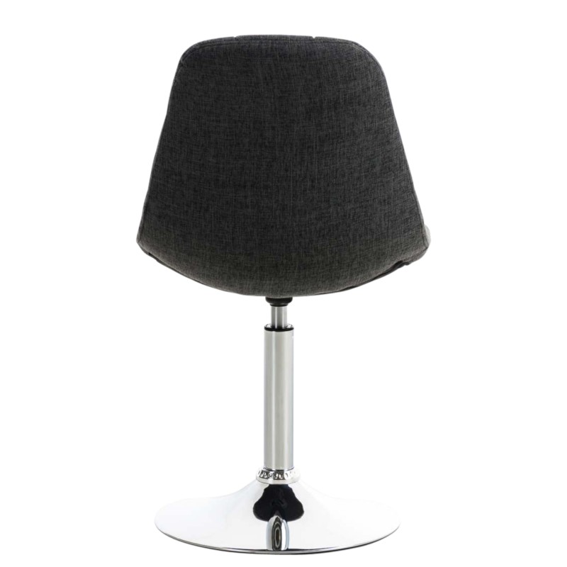 Juego de 2 sillas Emil, tapizadas en tela gris oscuro.