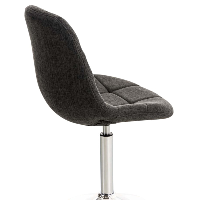 Juego de 2 sillas Emil, tapizadas en tela gris oscuro.