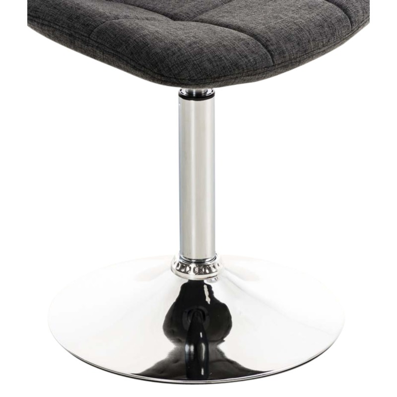 Juego de 2 sillas Emil, tapizadas en tela gris oscuro.