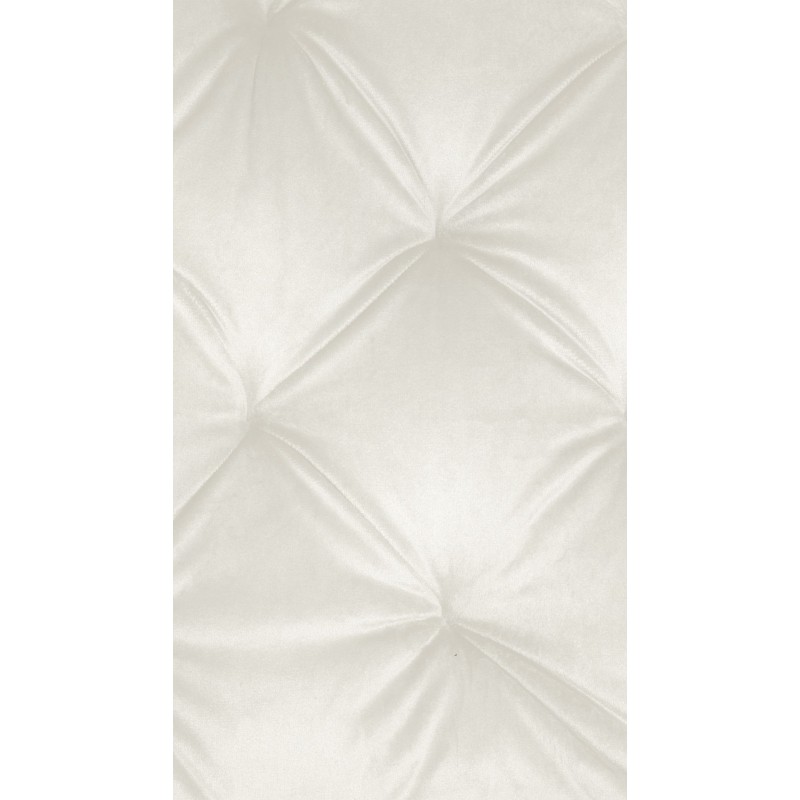 Silla de comedor Stanley, terciopelo, color crema