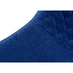 Juego de 4 sillas Giverny, tapizadas en tela, azules