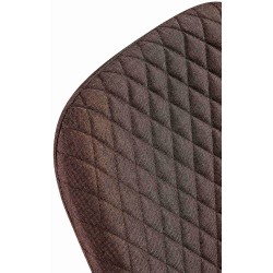 Juego de 4 sillas Giverny tapizadas en tela marrón