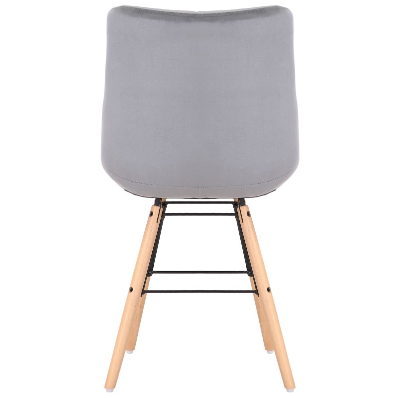 Sillón Leni, terciopelo gris