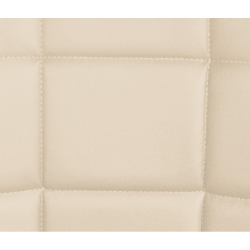 Sillón Tom, piel sintética, color crema